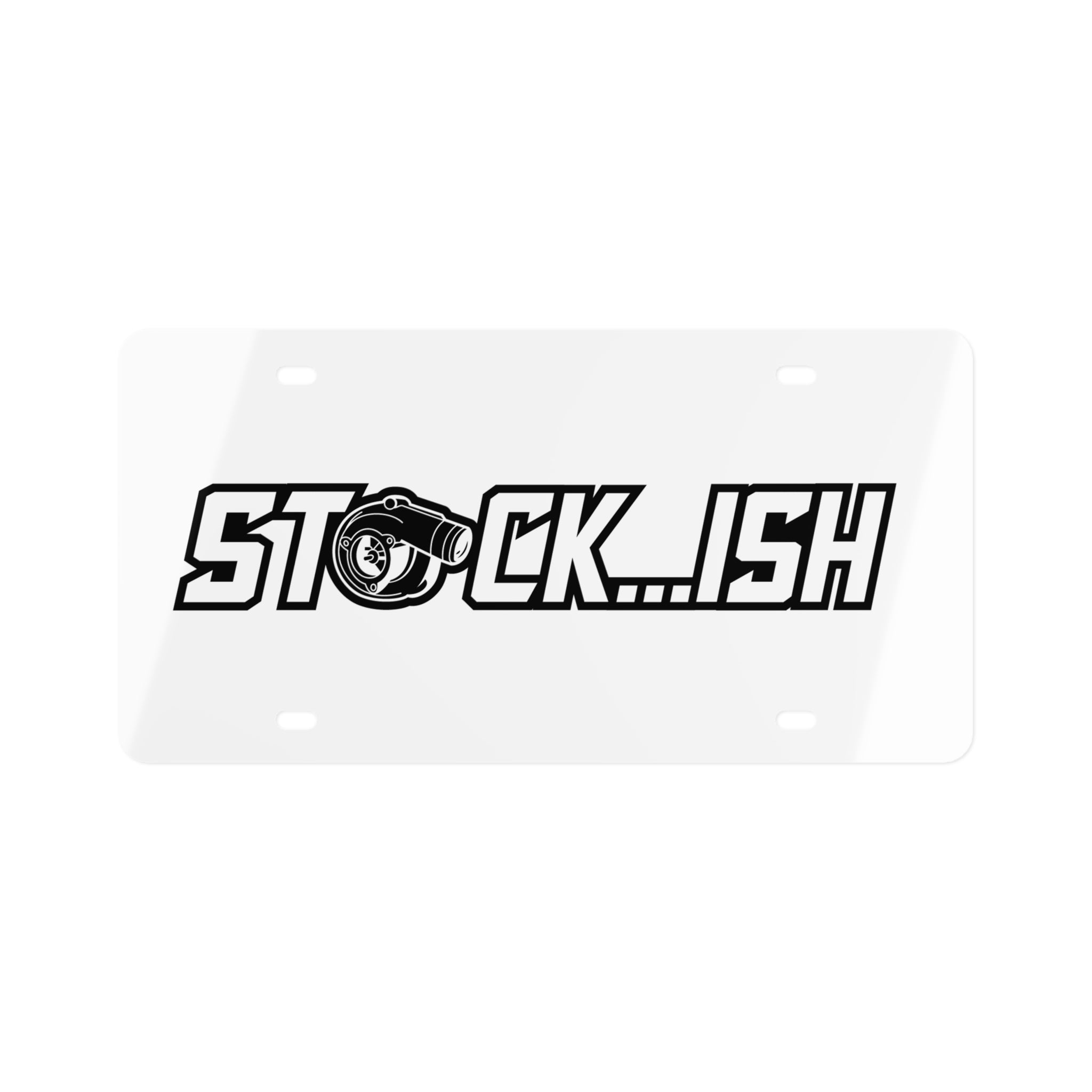 Stock...ish License Plate - Turbocharged Car Enthusiast Front Plate