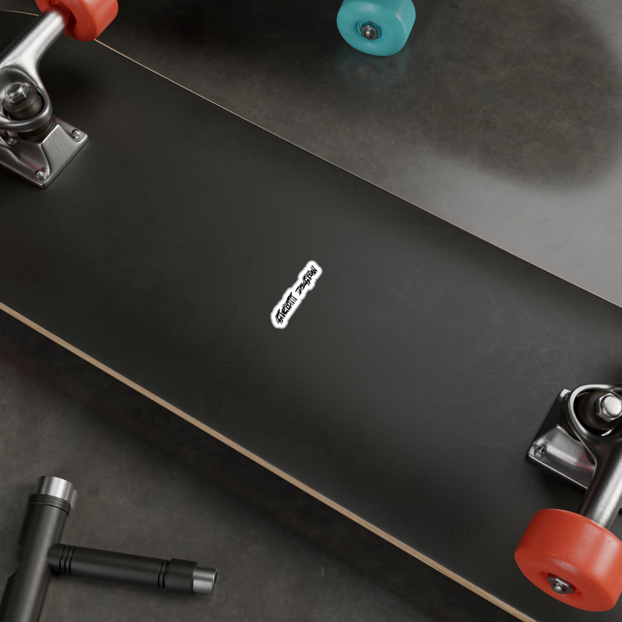 Graffiti Script Vinyl Decal — Small Kiss-Cut Sticker